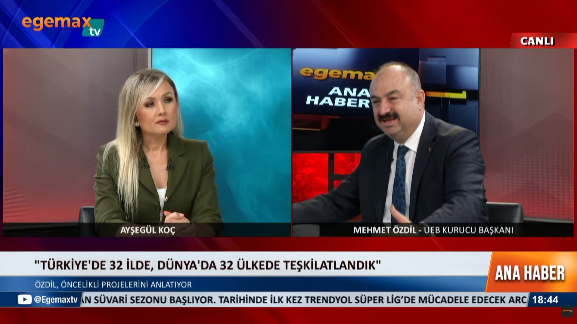 Mehmet Özdil, Egemax TV’de Esnafın Geleceğini ve Yeni Projeleri Değerlendirdi